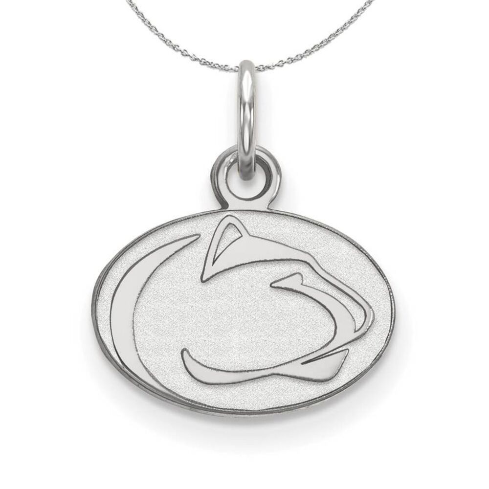 Sterling Silver Penn State XS (Tiny) Pendant Necklace - 24 Inch